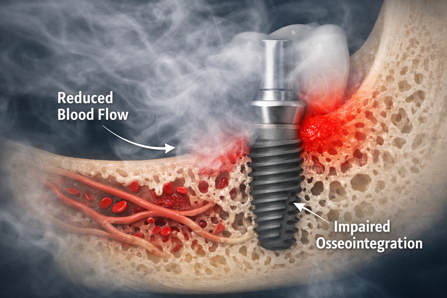 Impact of Smoking and Vaping on Dental Implant 
