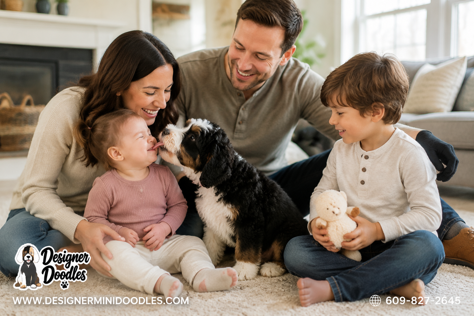 Are Bernedoodles Good With Kids and Other Pets?