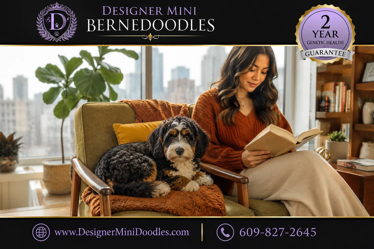 mini bernedoodle full grown size