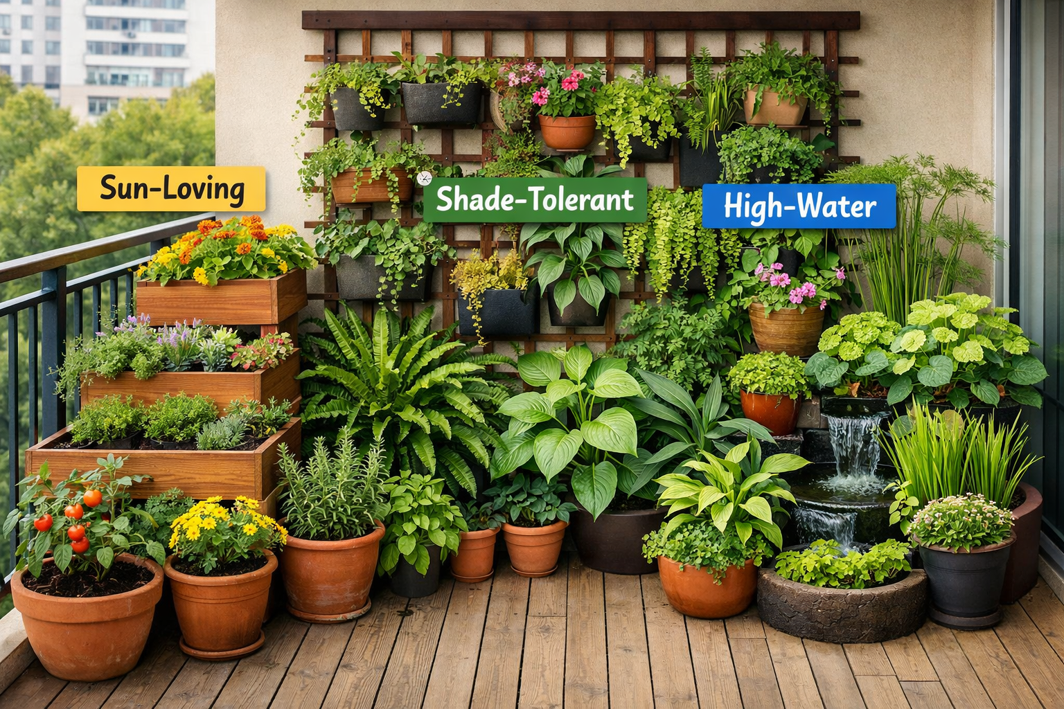 Balcony Garden Layout Ideas