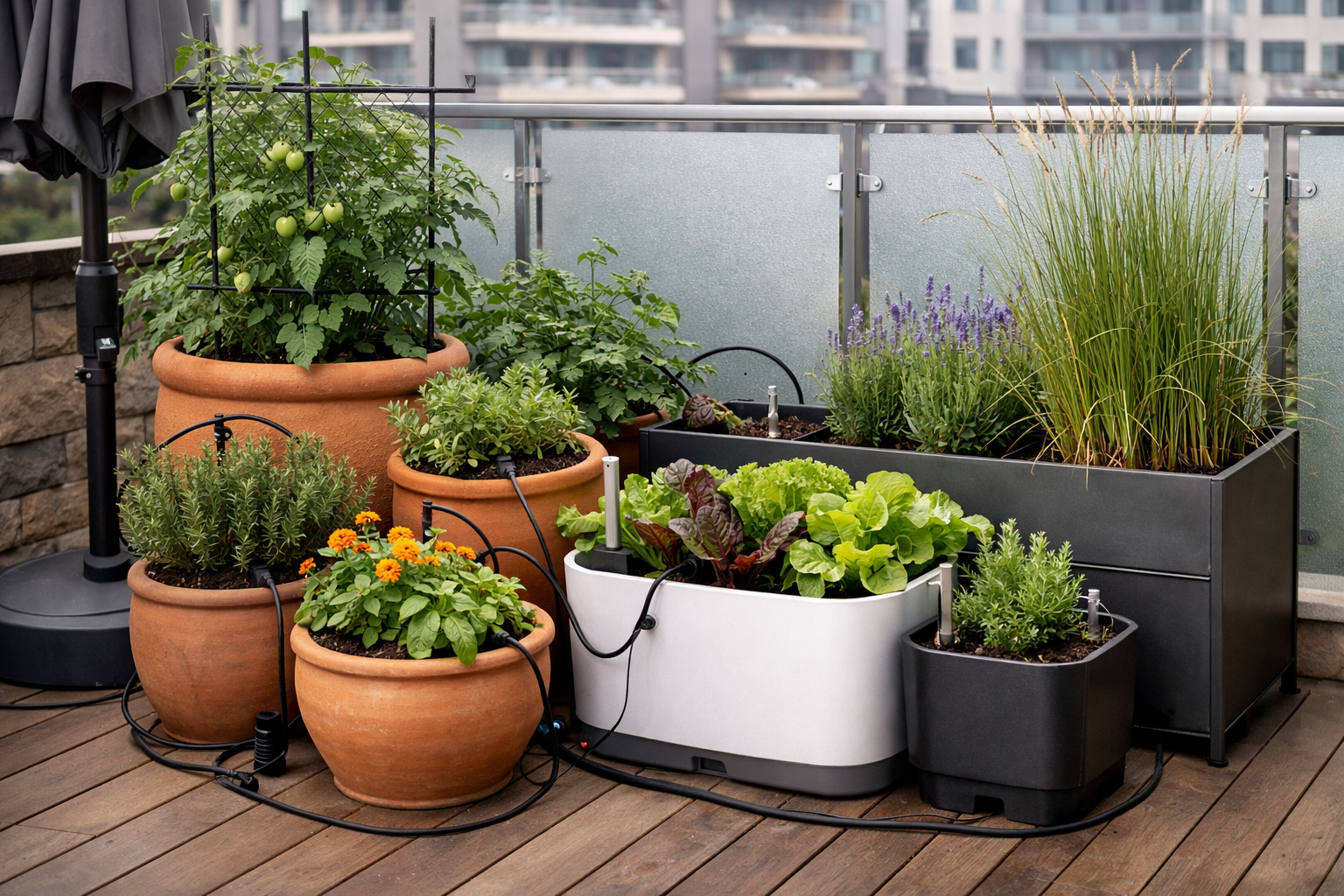 Balcony Garden Layout Ideas