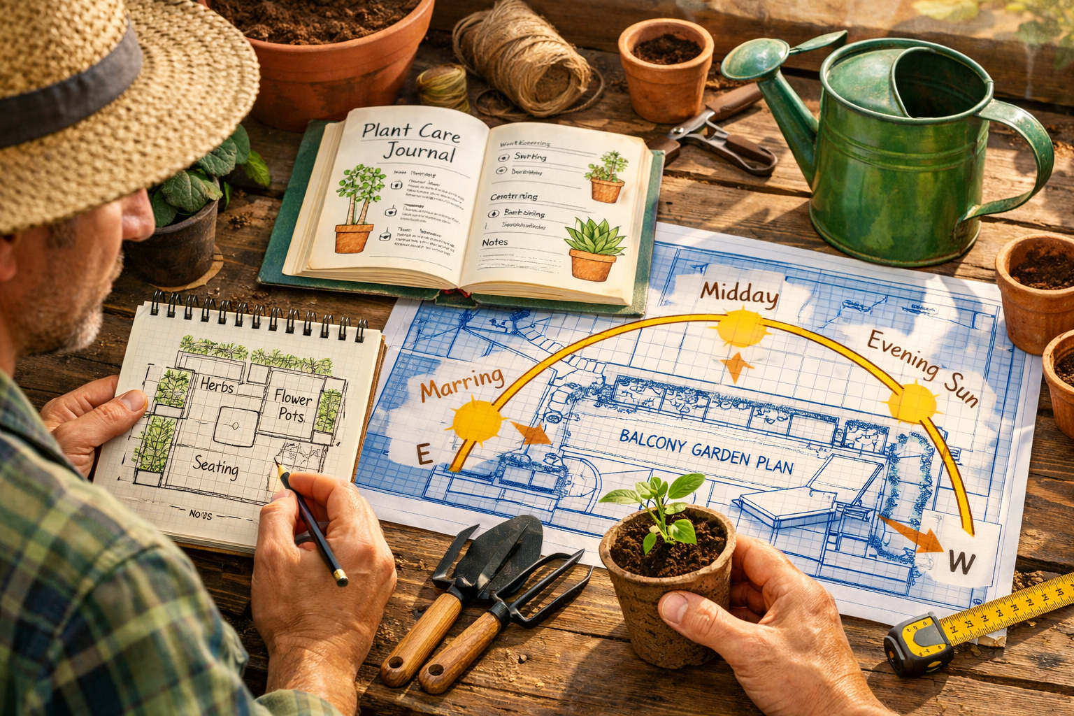 Balcony Garden Layout Ideas