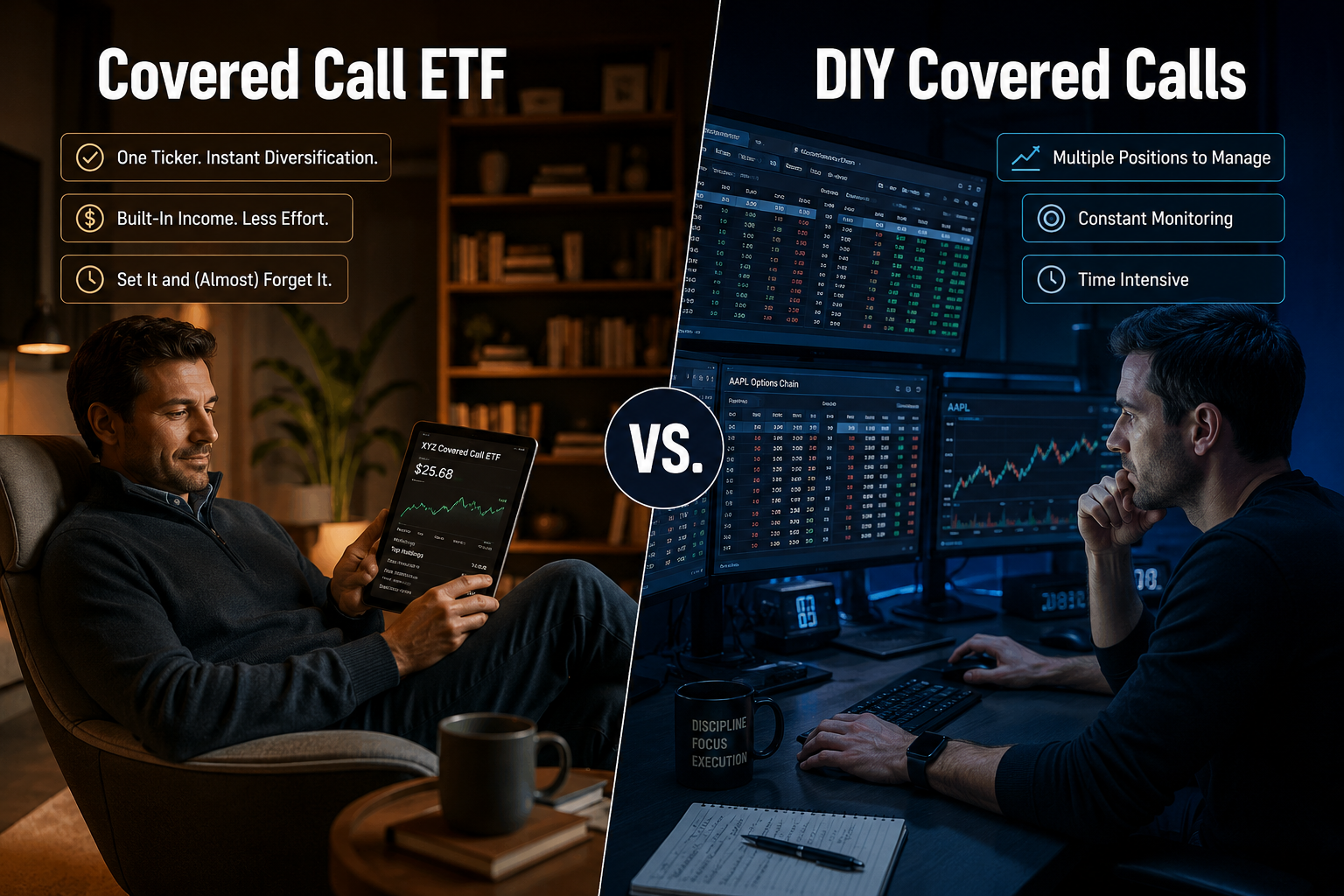 Covered-Call ETFs vs. Doing It Yourself