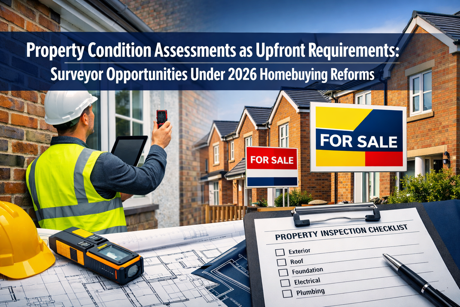 Professional () hero image with 'Property Condition Assessments as Upfront Requirements: Surveyor Opportunities Under 2026