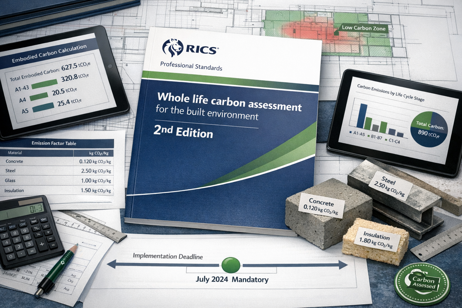 Detailed () image showing close-up of RICS professional standards documentation with '2nd Edition' prominently displayed on