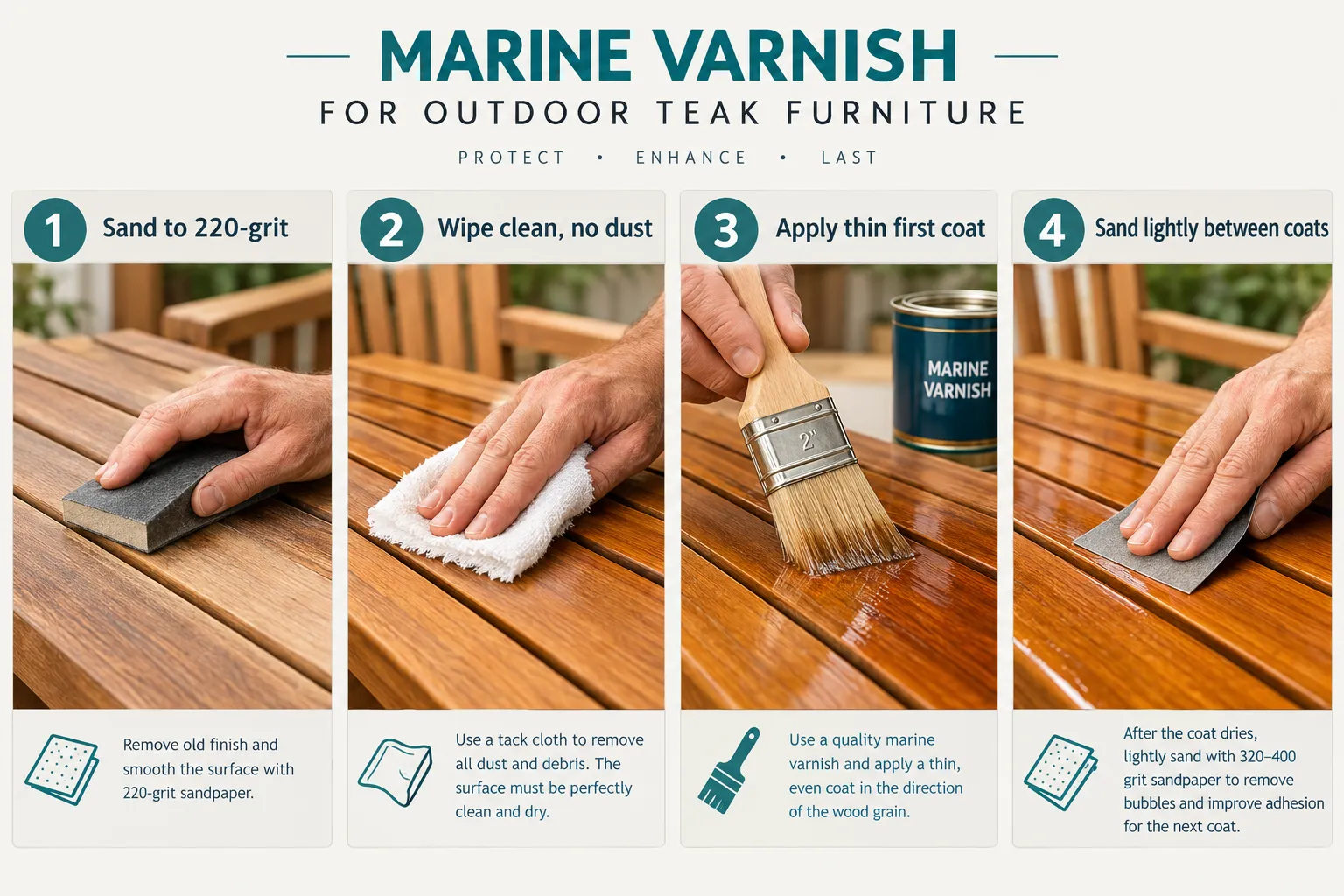 What Is the Best Finish for Outdoor Furniture That Gets Direct Sun All Day
