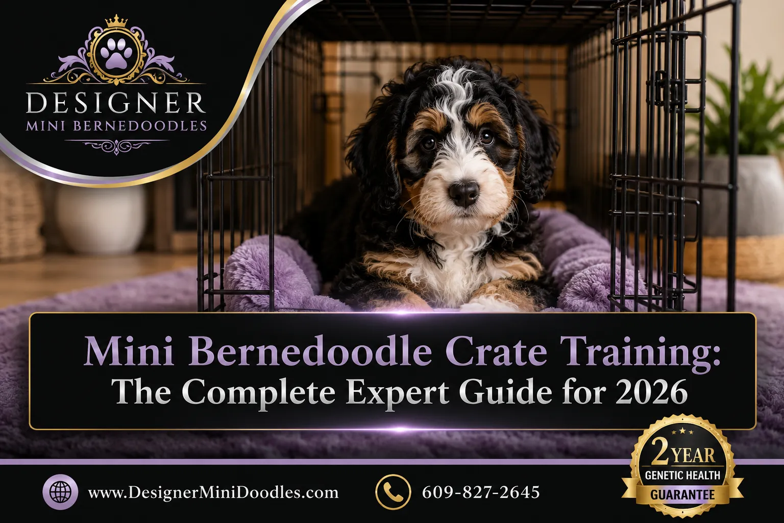 Mini bernedoodle crate training