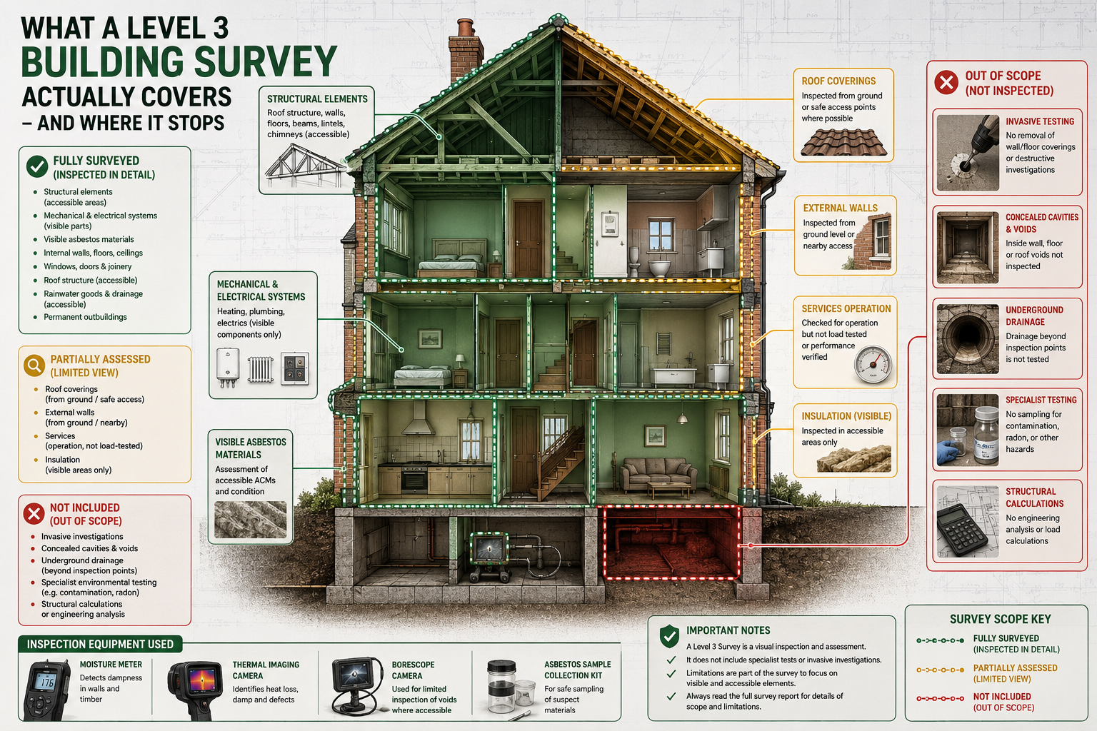 The Three Types of Asbestos Surveys and Their Legal Roles