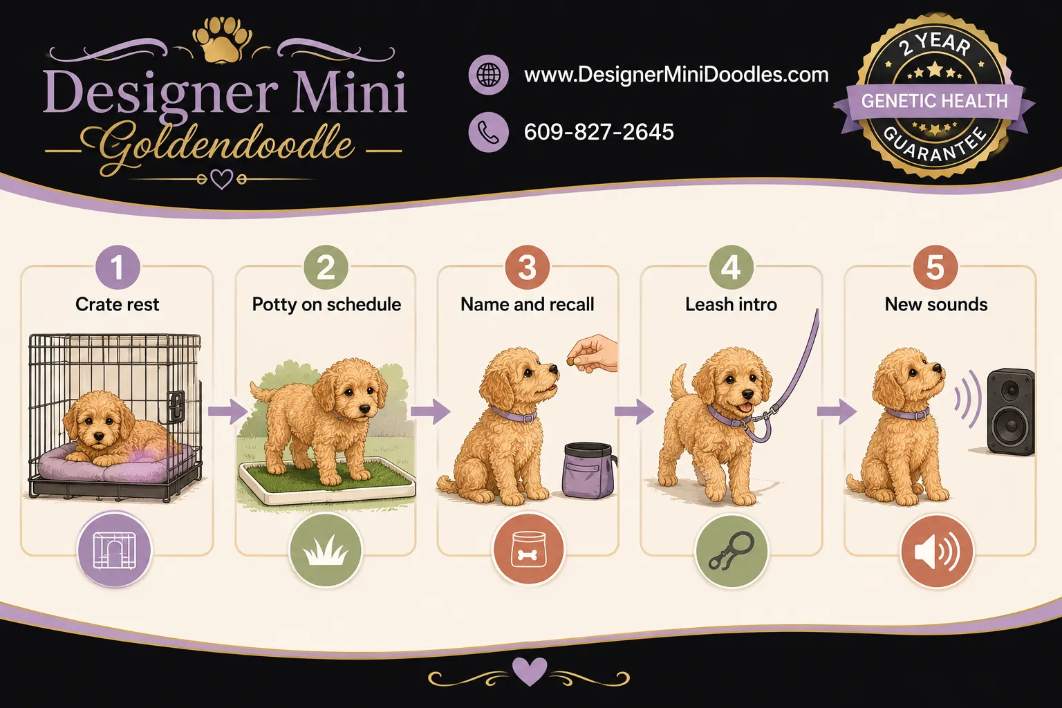 Mini goldendoodle puppy training