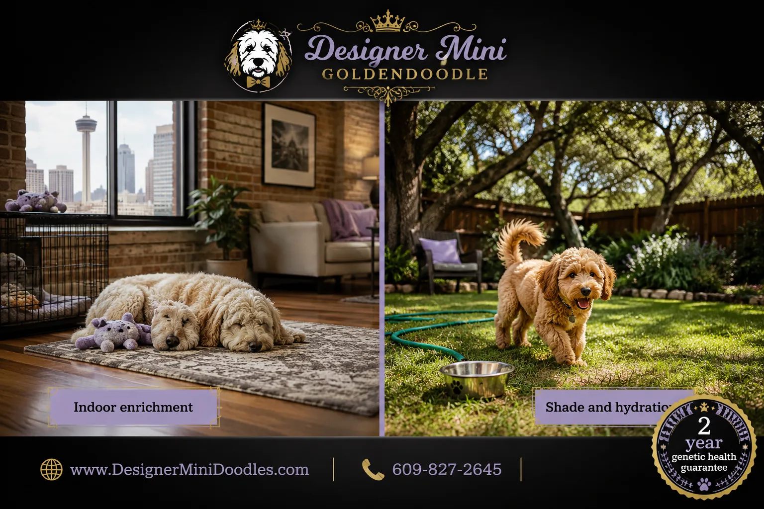 Why Designer Mini Doodles is the best mini goldendoodle breeder for San Antonio families