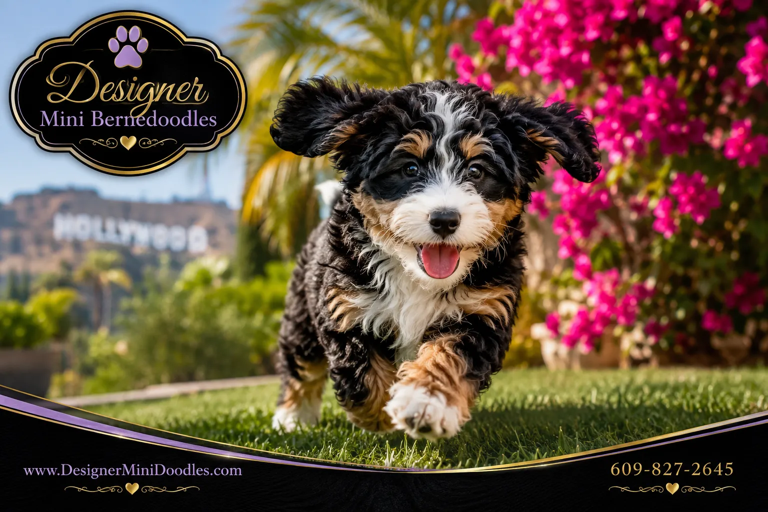 mini bernedoodle puppies LA