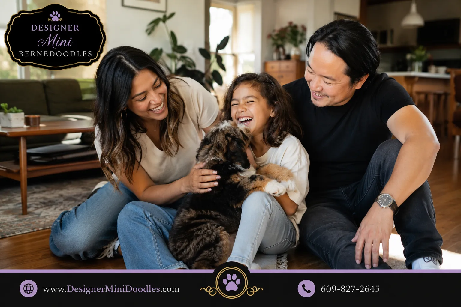 mini bernedoodle puppies LA
