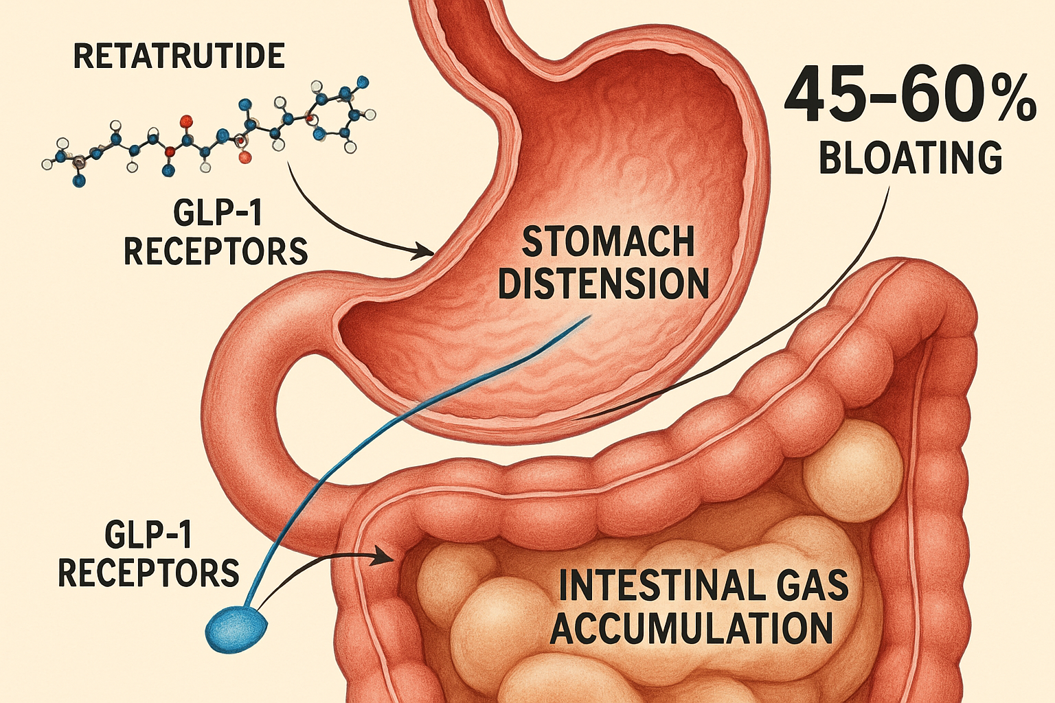 Retatrutide Bloating