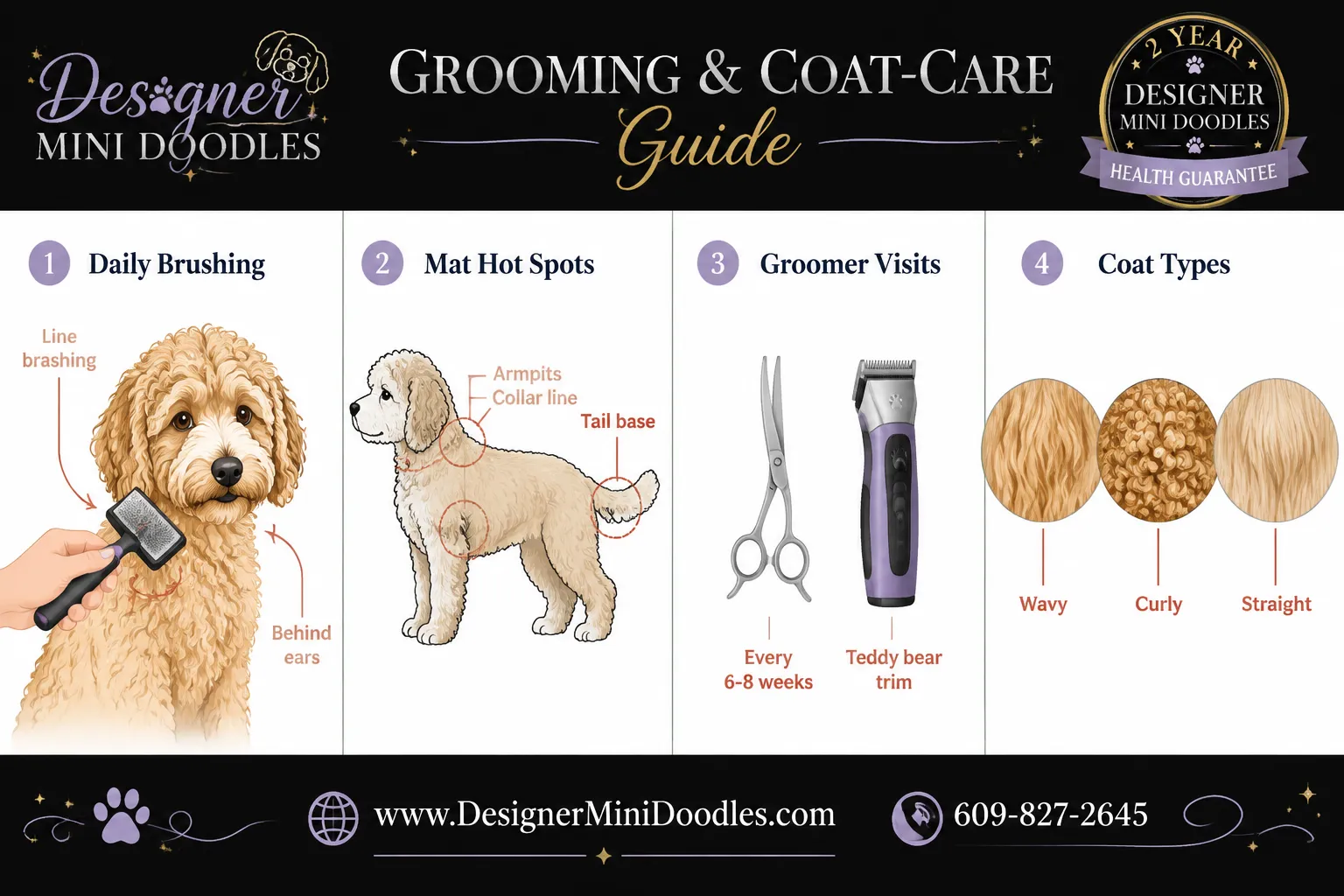 What health problems do mini goldendoodles have and how long do they live?