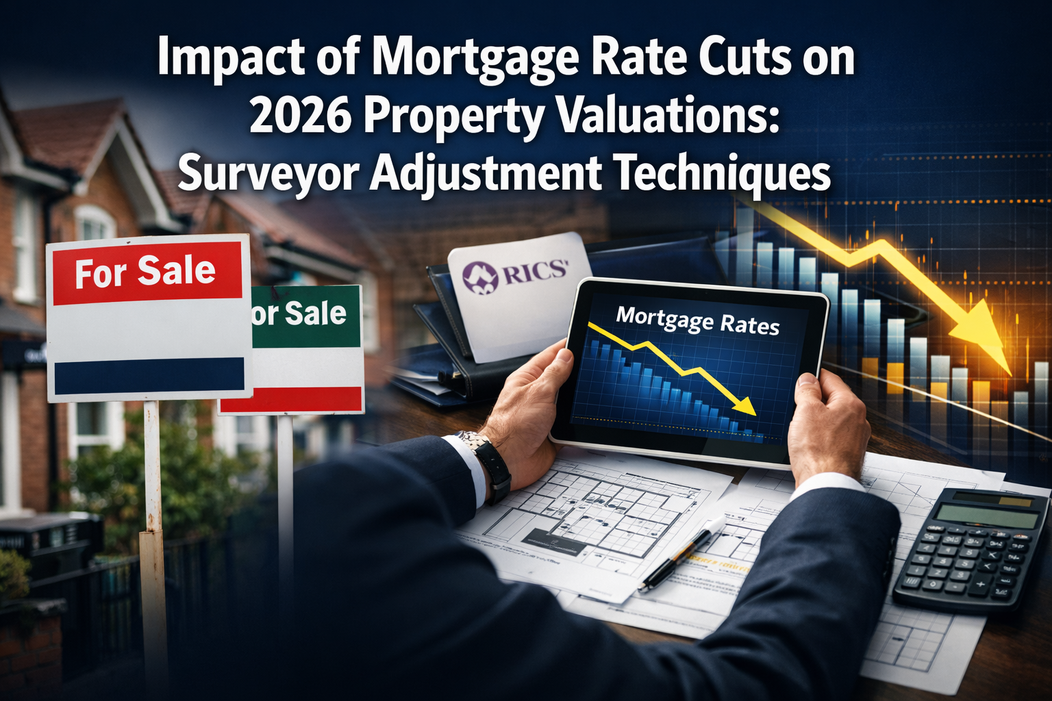 Professional () hero image with 'Impact of Mortgage Rate Cuts on 2026 Property Valuations: Surveyor Adjustment Techniques'