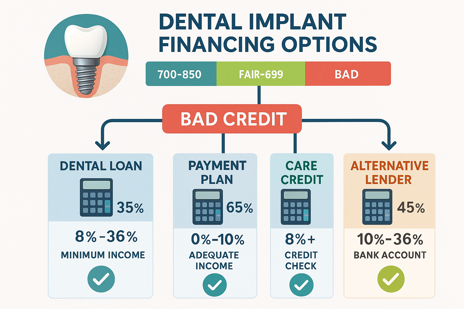 Can I Afford Dental Implants with Bad Credit? Your Complete Financial Guide