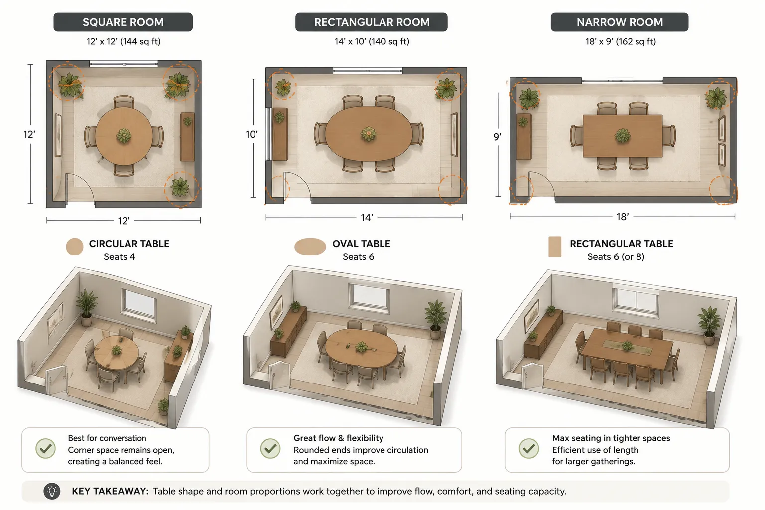 Narrow Rooms and Open-Concept Spaces