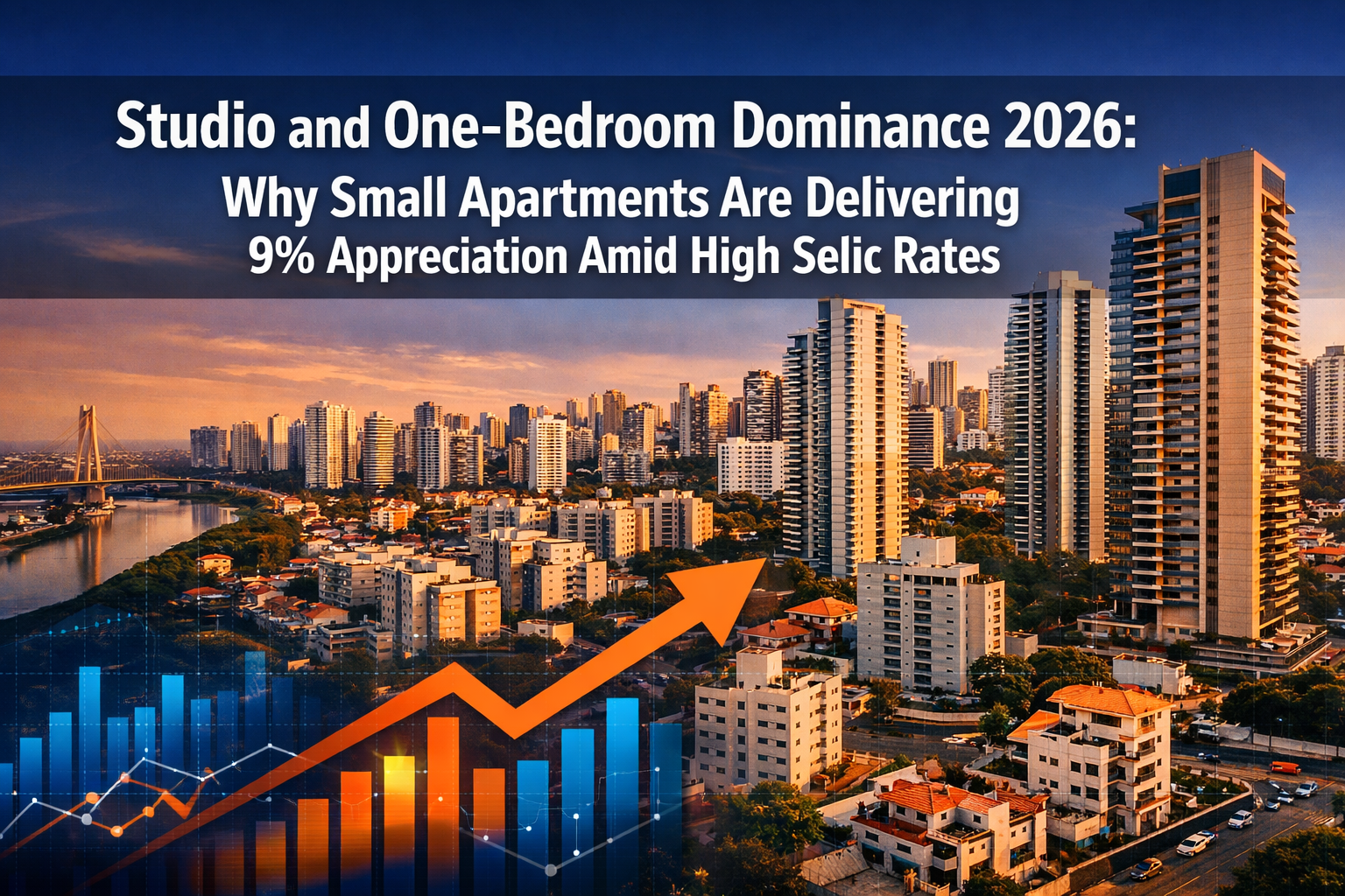 Professional () hero image featuring 'Studio and One-Bedroom Dominance 2026: Why Small Apartments Are Delivering 9%
