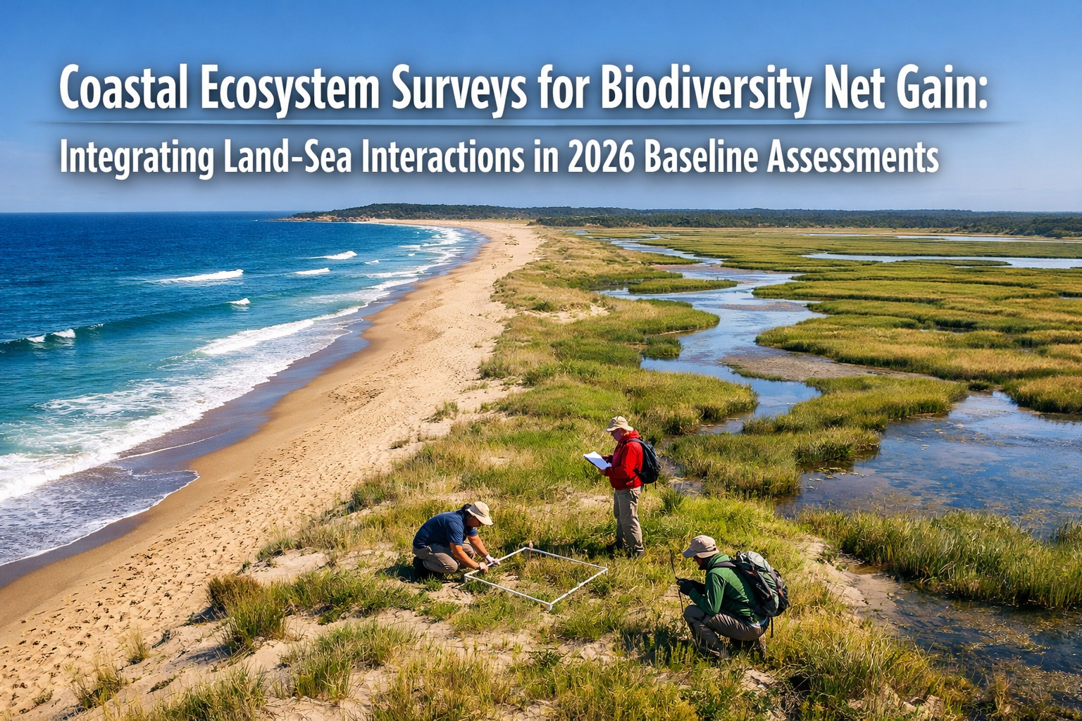 Professional () hero image with 'Coastal Ecosystem Surveys for Biodiversity Net Gain: Integrating Land-Sea Interactions in