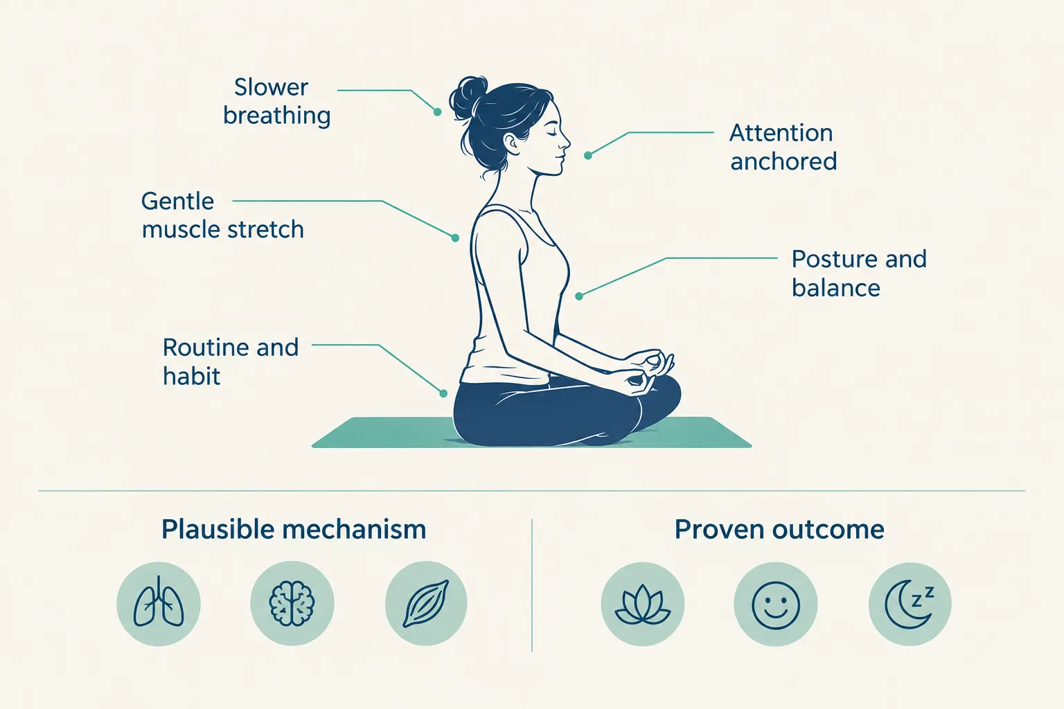 What yoga can realistically contribute to stress management