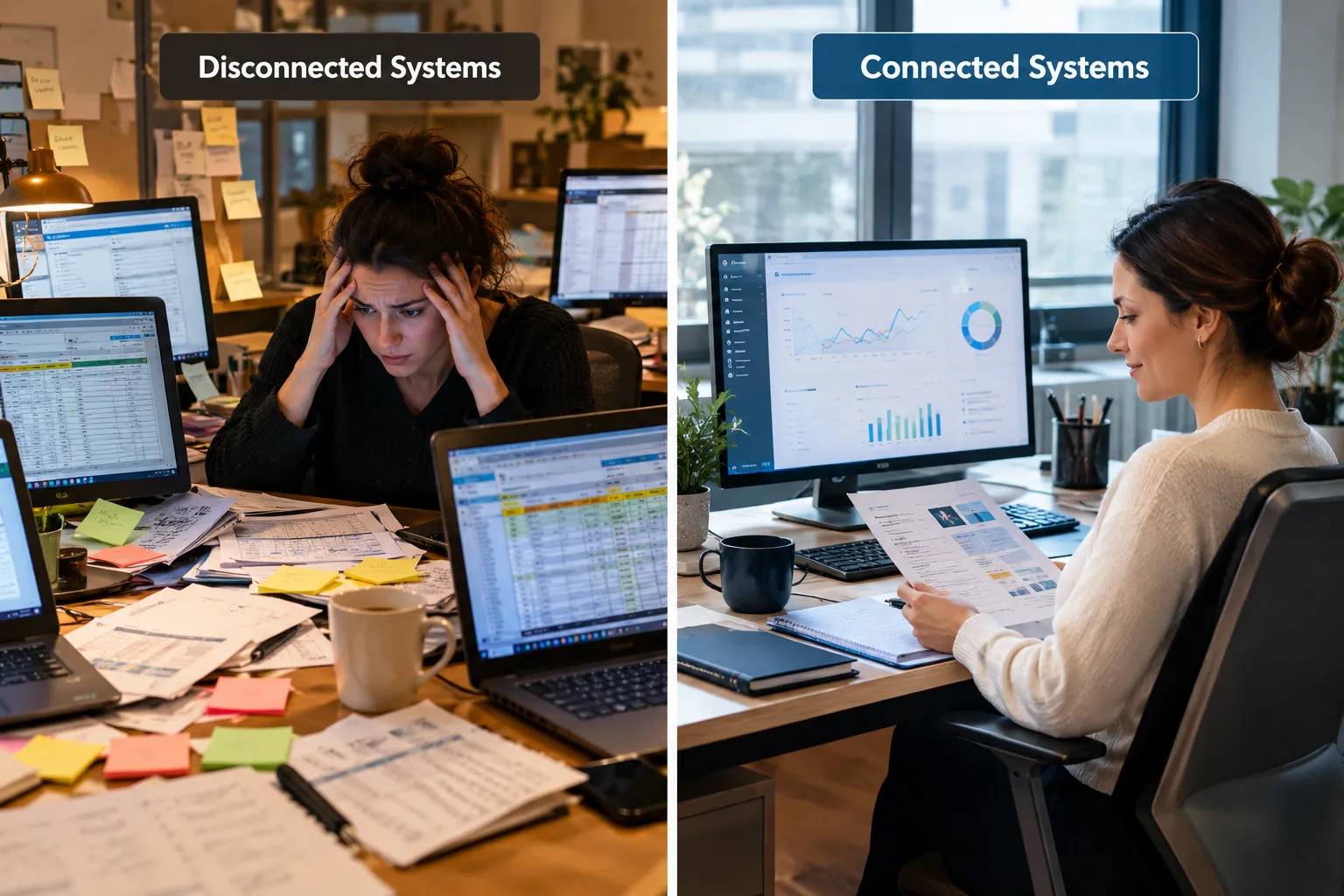 Click to regenerate this image What Happens If Your Business Systems Aren't Integrated