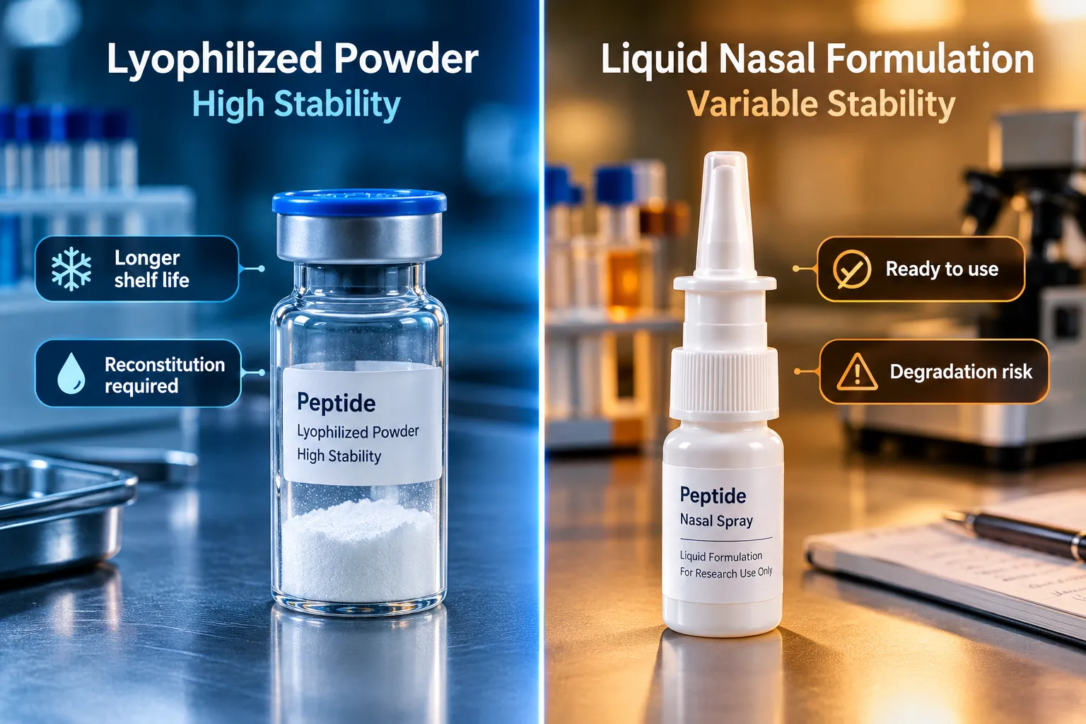 Stability, Storage, and Assay Documentation Across All Four Peptides