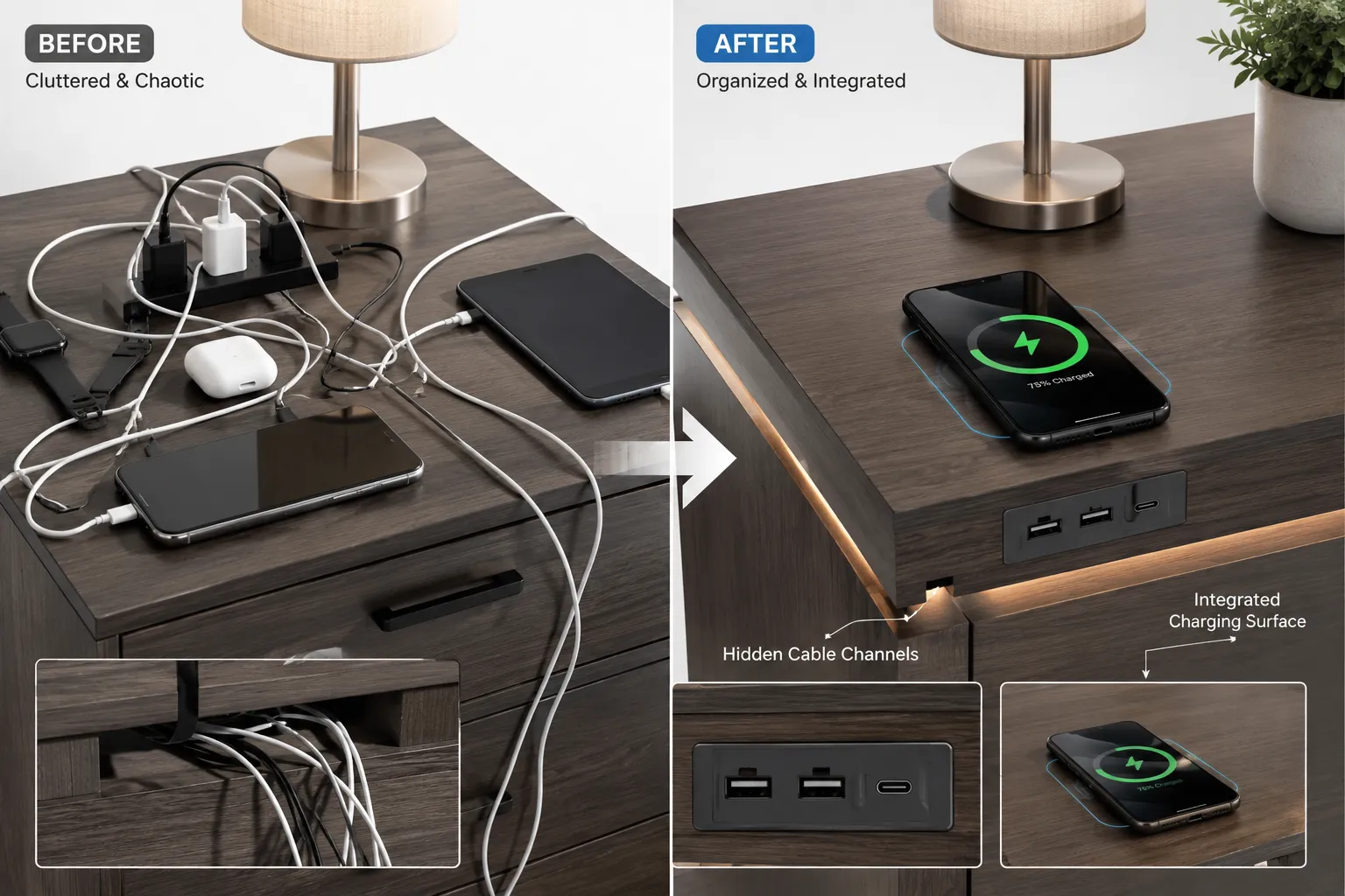 Retrofitting an Existing Nightstand
