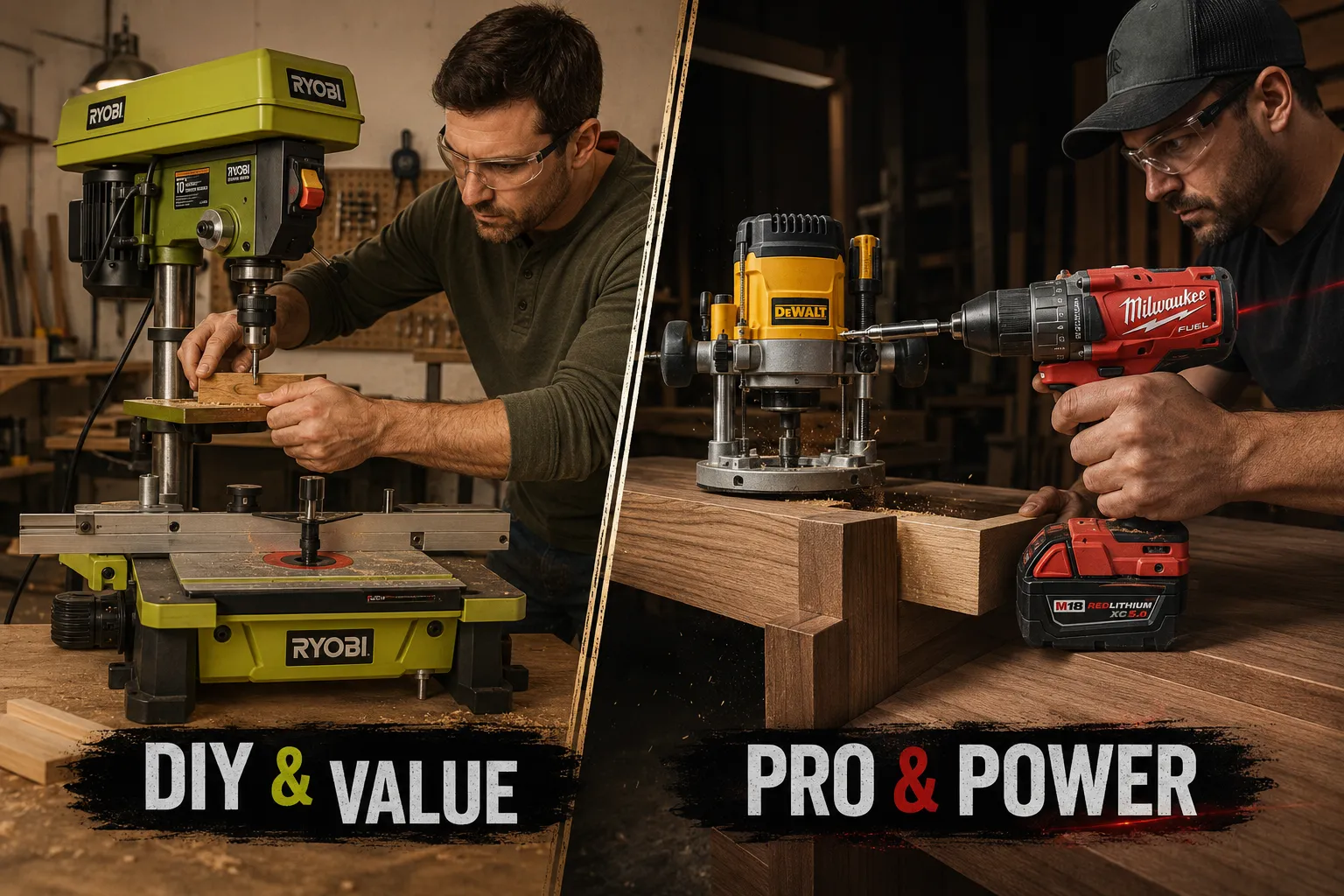 Understanding the Landscape: Ryobi vs. Milwaukee vs. DeWalt for Wood Joinery Tasks