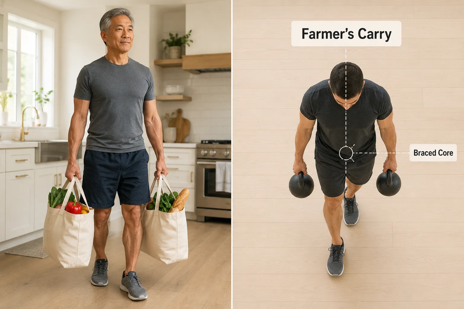 How to Train for Carrying Heavy Groceries and Objects Safely