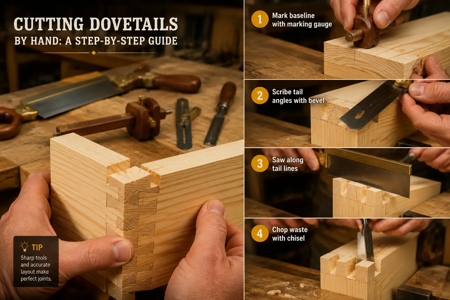 How Do I Cut a Dovetail Joint by Hand for Beginners