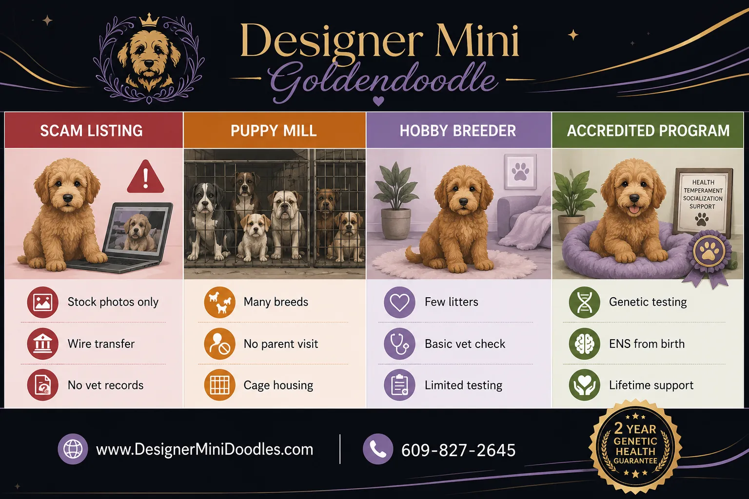 How do I tell a responsible breeder from a puppy mill?