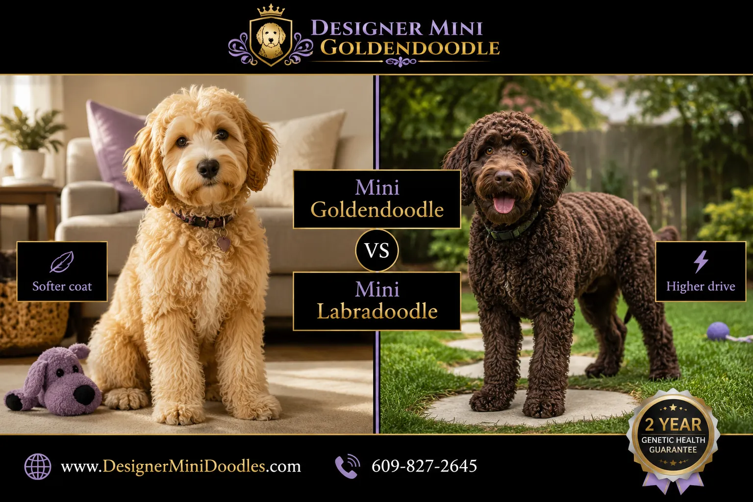 Mini Goldendoodle vs mini Labradoodle: which is better?