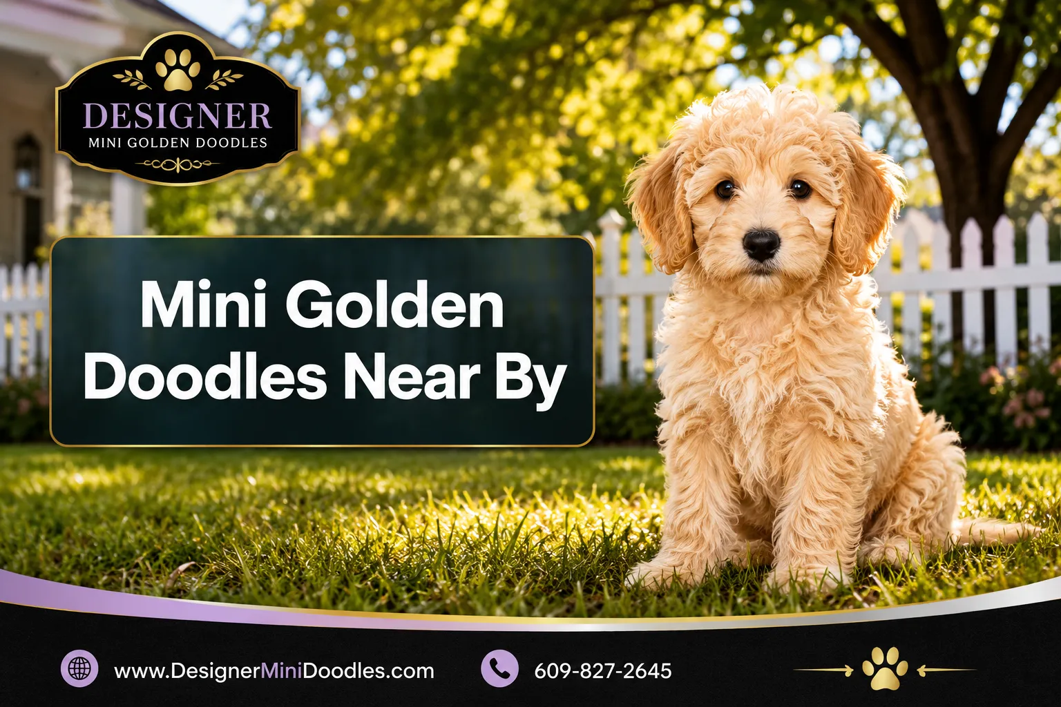 mini golden doodles near by