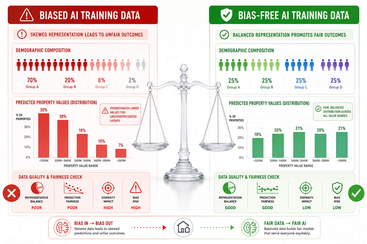 Bias-Free Data: The Central Challenge in Ethical AI Property Assessment