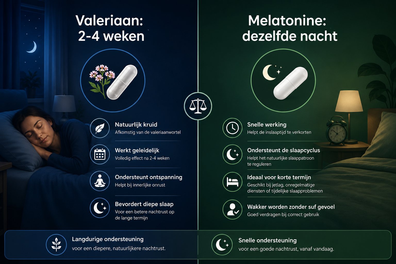 Kan ik valeriaan combineren met andere slaapsupplementen?