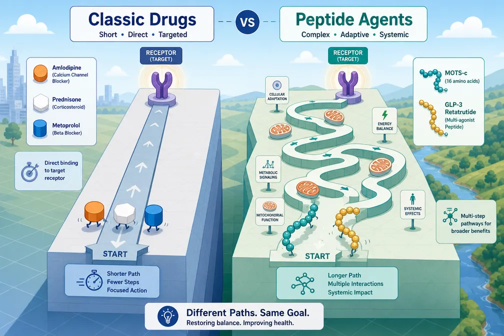 Mitochondrial Peptides and the Metabolic Gap Left by Legacy Drugs