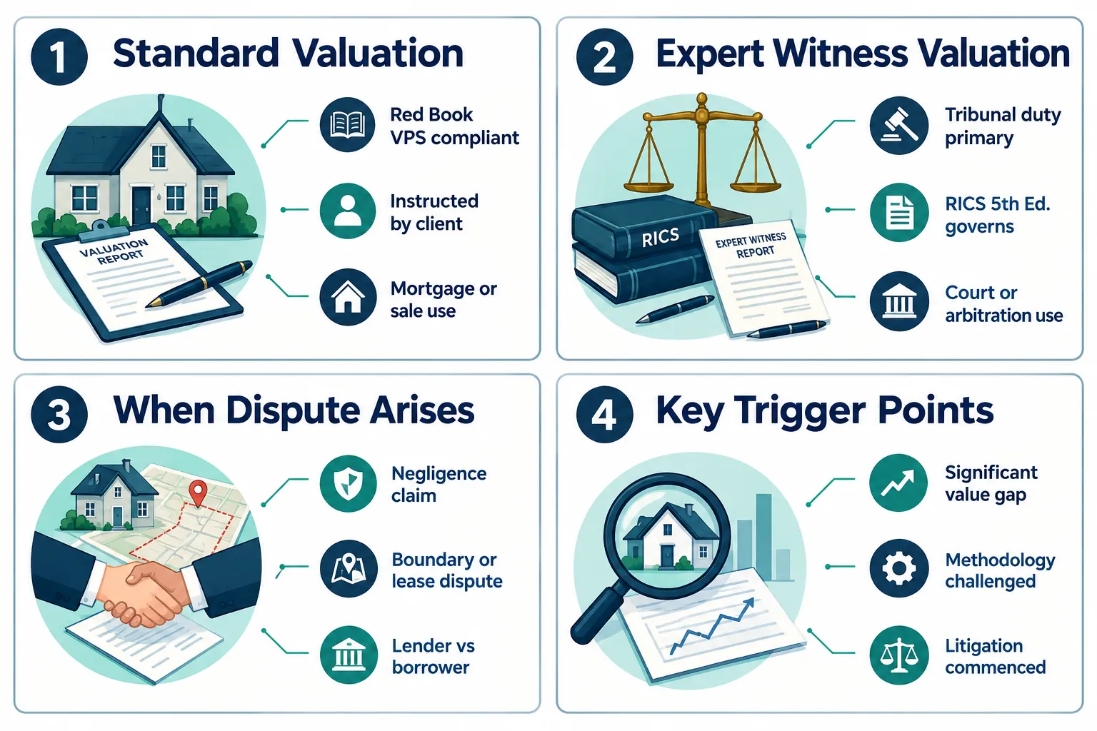 Standard Valuation vs Expert Witness Valuation: A Critical Distinction