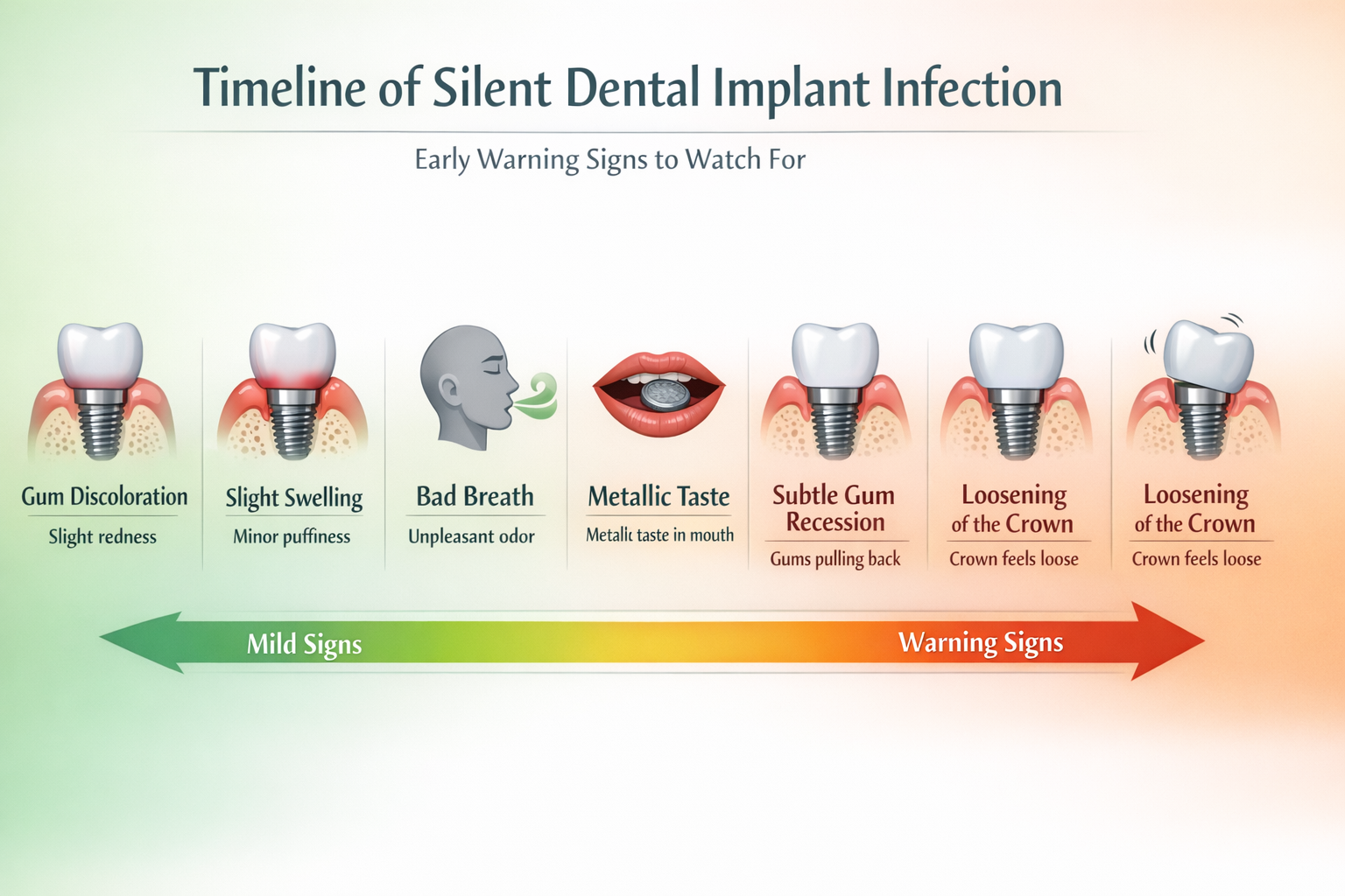 Dental Implant Infection Without Pain
