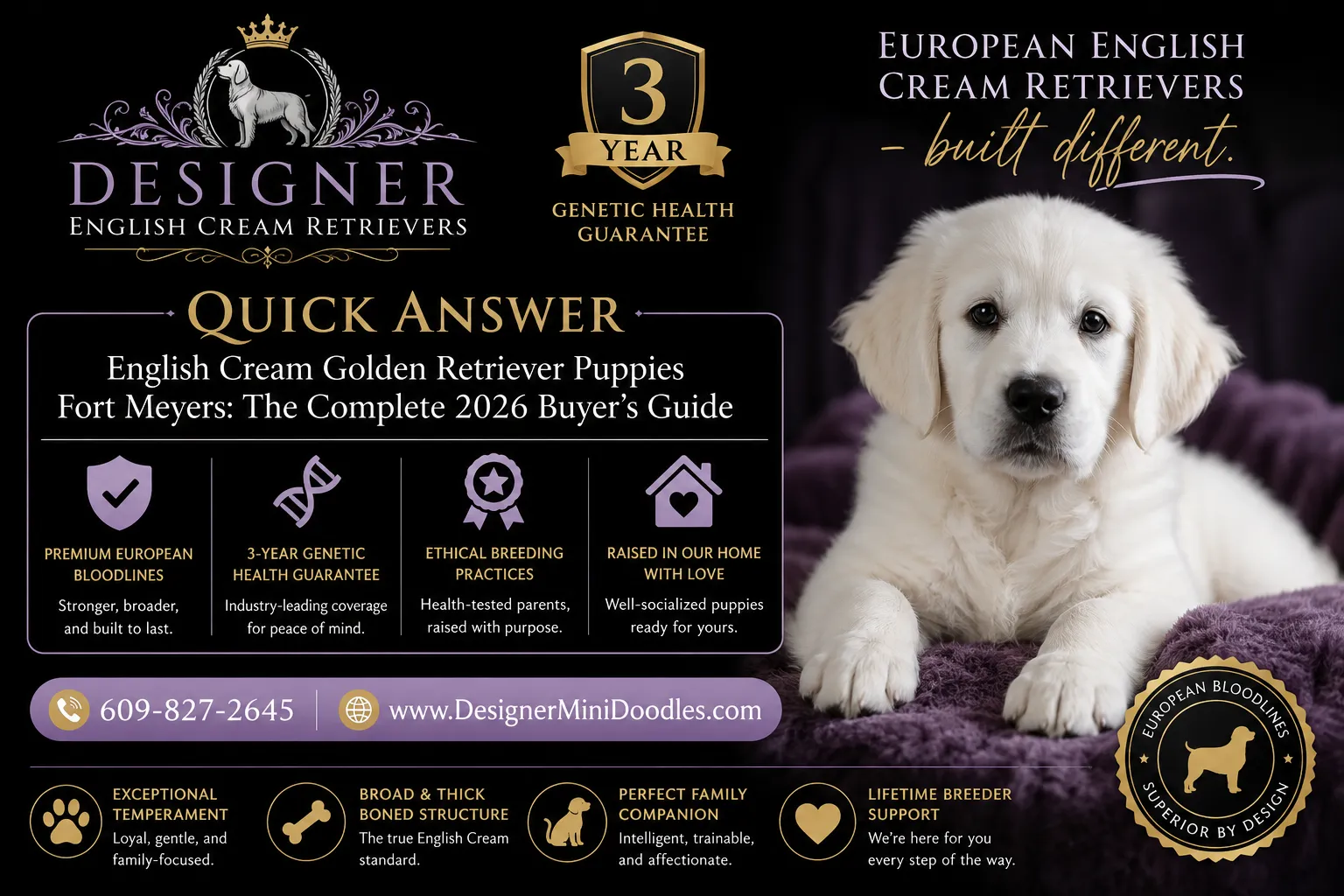 english cream golden retriever puppies Fort Meyers