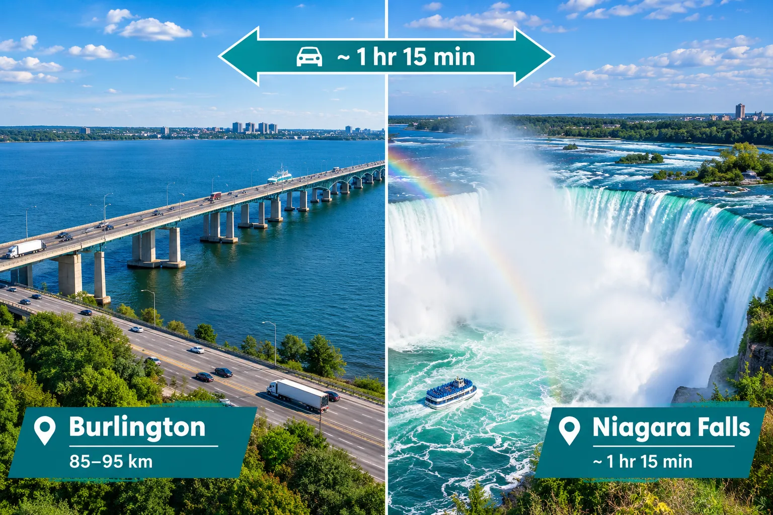 How Far Is Niagara Falls from Burlington? (Distance & Drive Time)