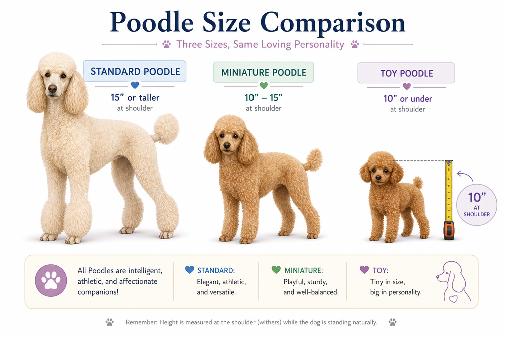 What Size Is Considered a Toy Poodle vs. Teacup Poodle?