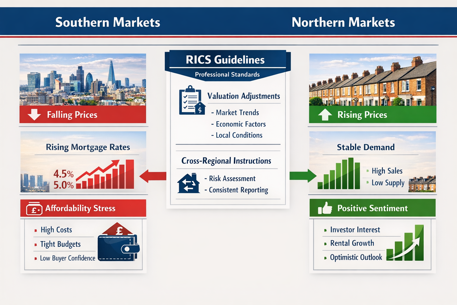 Comprehensive () infographic-style image displaying a detailed comparison framework with two distinct columns labeled