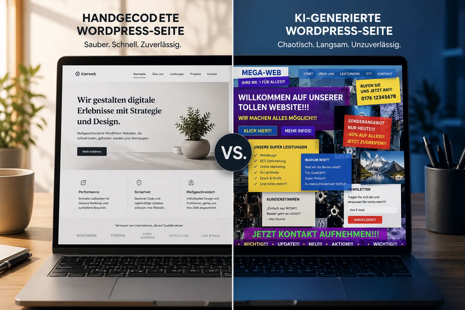 Warum sieht meine KI-erstellte WordPress-Seite auf dem Handy anders aus?