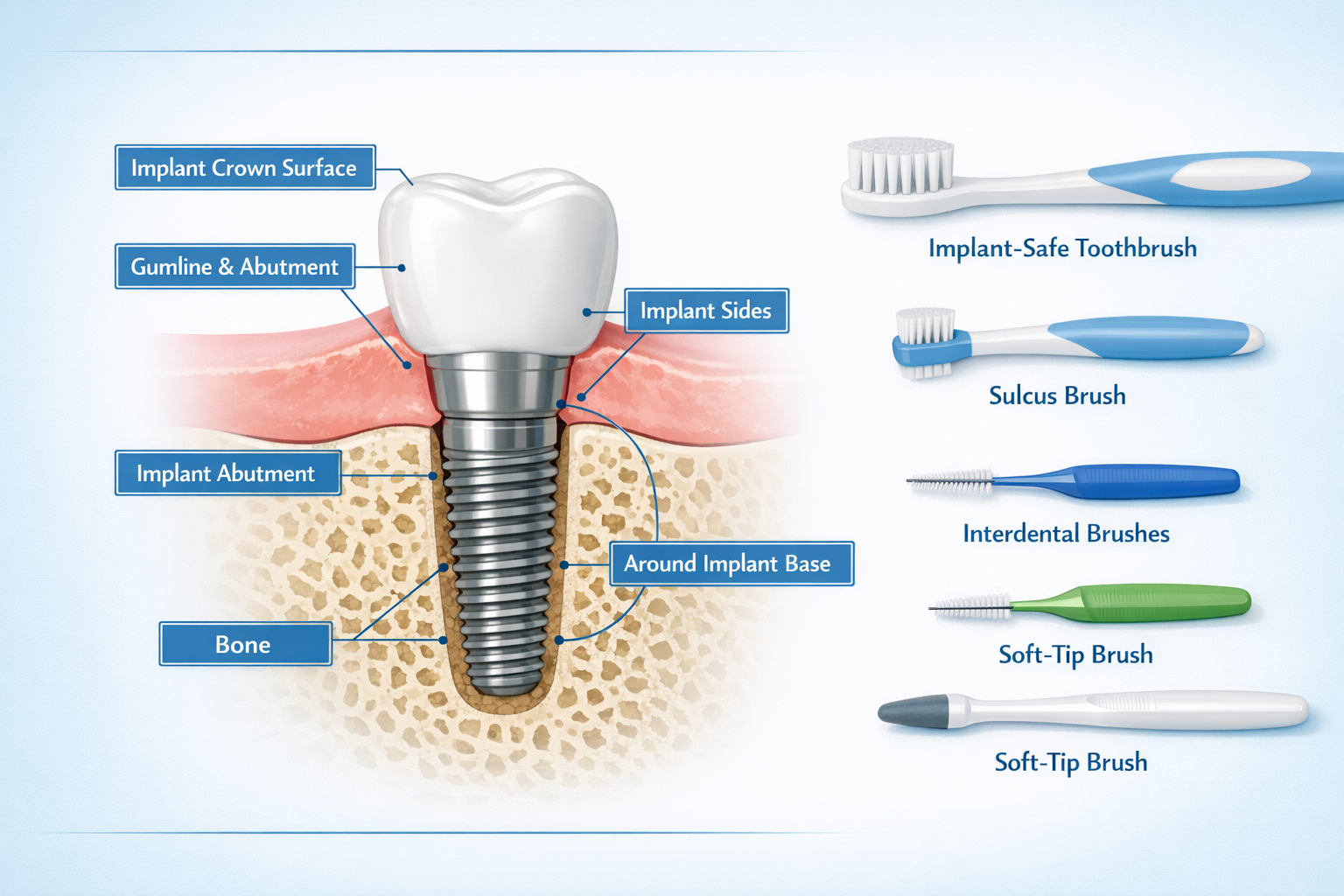 Best dental tools for implant care