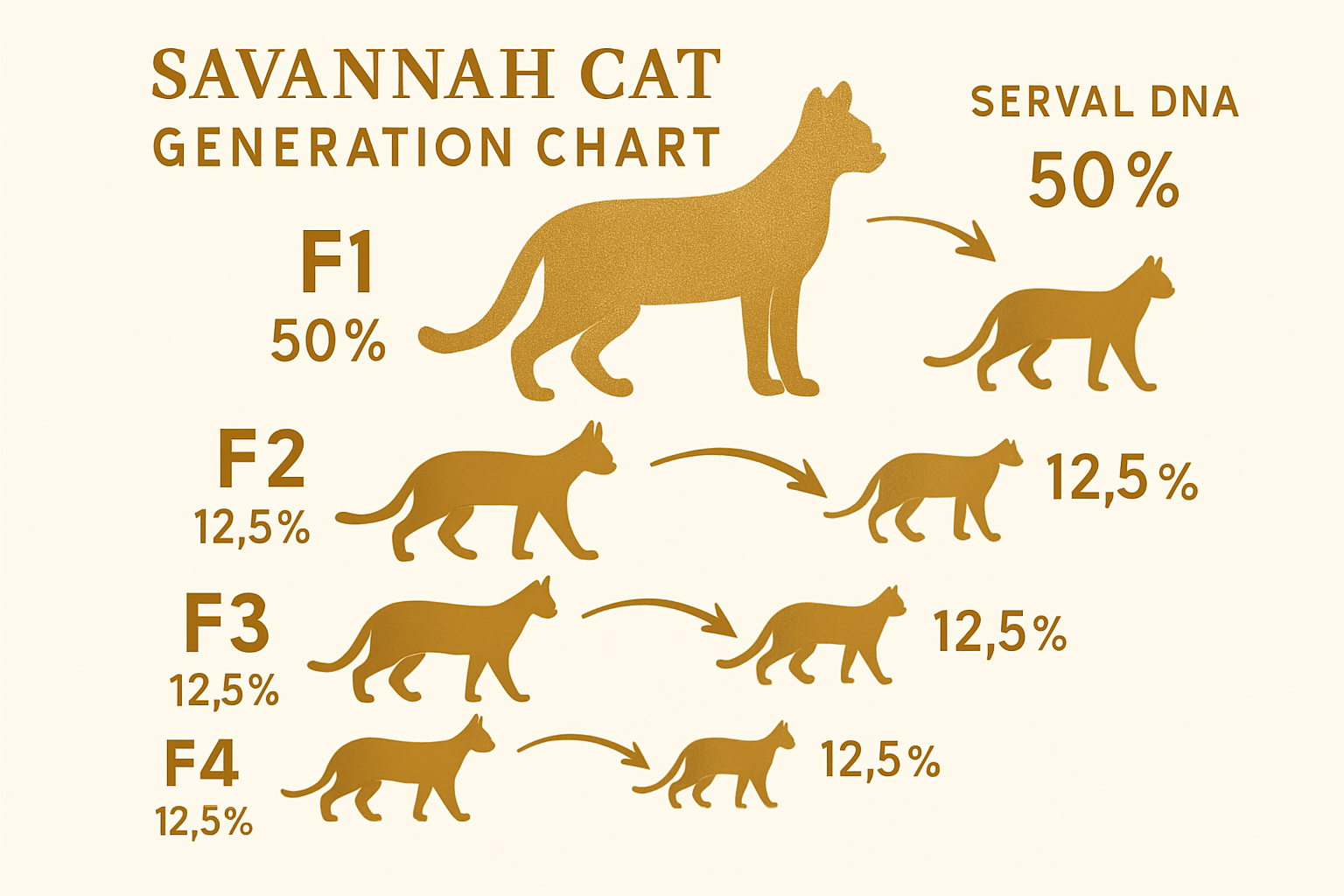 Savannah cat Generation Chart