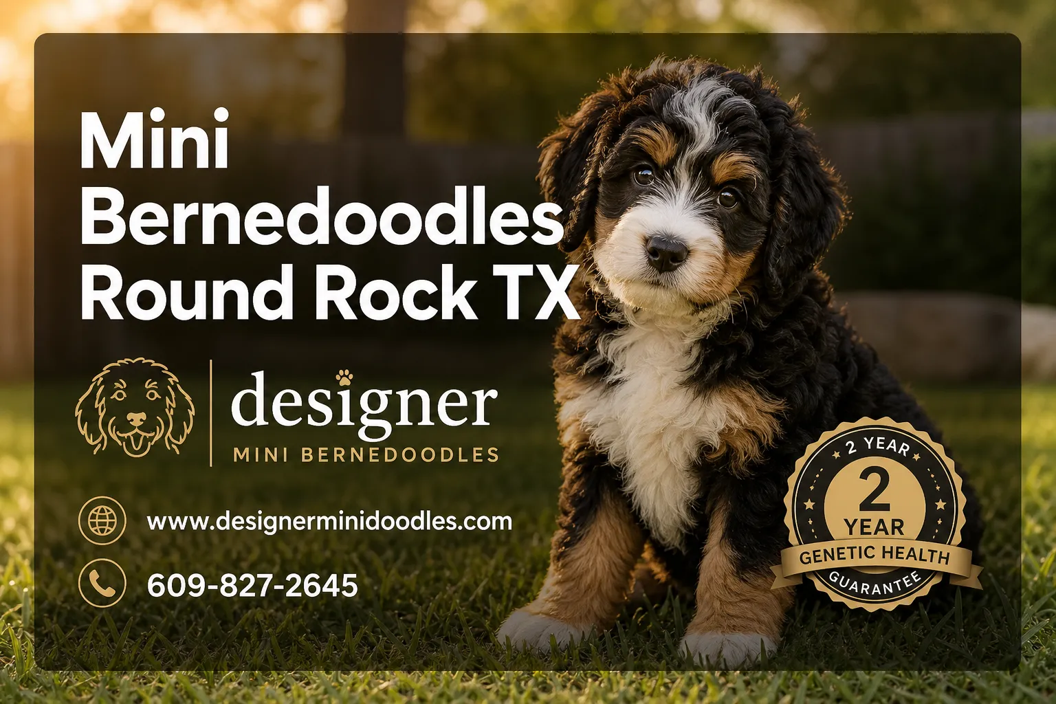 Mini Bernedoodle puppies Round Rock Texas