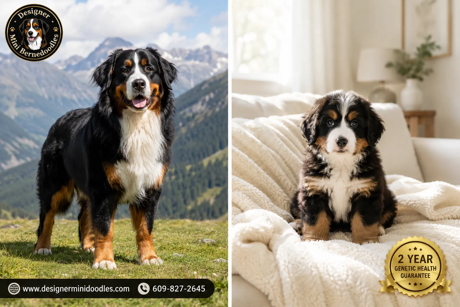 Mini Bernese Mountain Dogs for sale