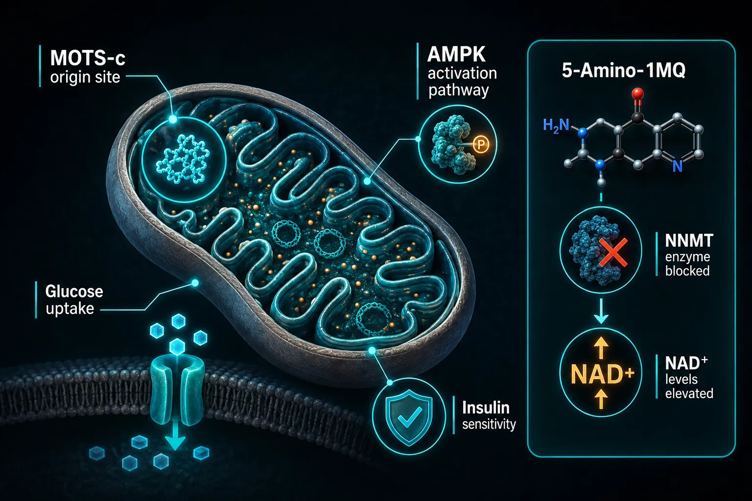 MOTS-c and 5-Amino-1MQ: Two Very Different Approaches to Metabolic Research