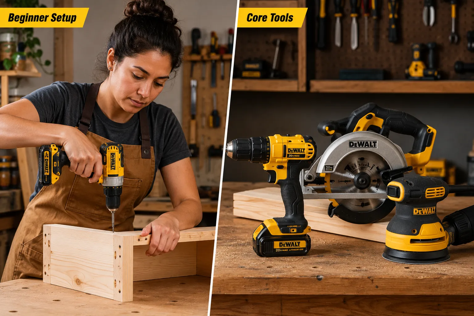 The Core Three: Drill/Driver, Circular Saw, and Random Orbit Sander