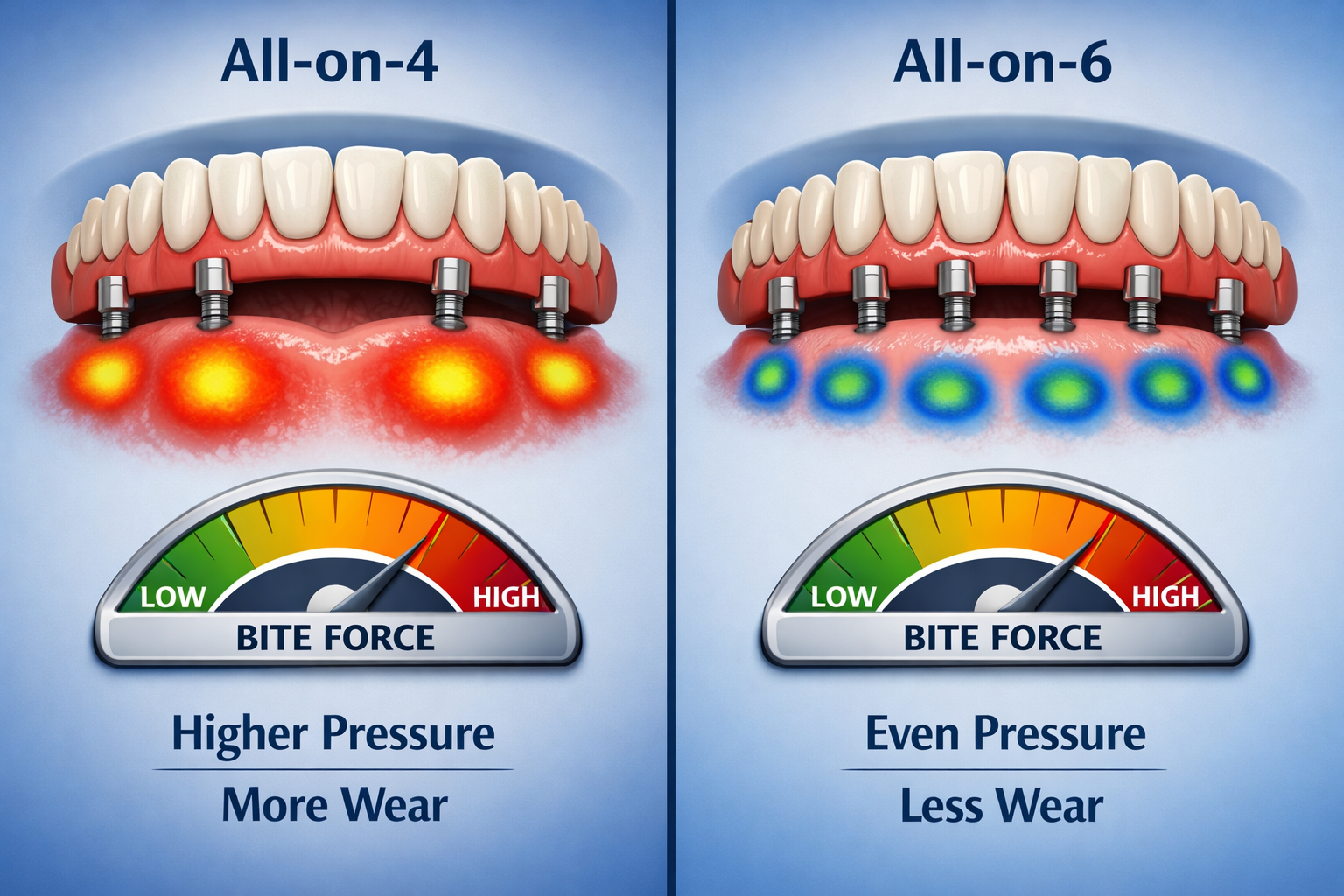 All-on-4 vs All-on-6 dental implants: which is better?